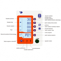 Elektrostatyczny aplikator do nakładania farby proszkowej SMART automat